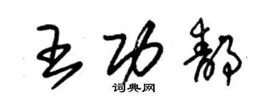 朱錫榮王功靜草書個性簽名怎么寫