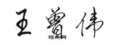 駱恆光王曾偉行書個性簽名怎么寫