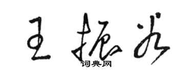 駱恆光王振穀草書個性簽名怎么寫