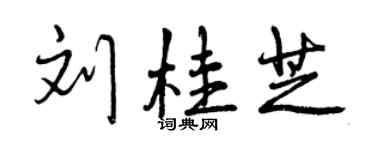 曾慶福劉桂芝行書個性簽名怎么寫