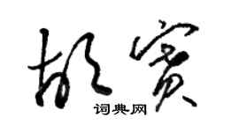 駱恆光胡賽草書個性簽名怎么寫