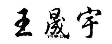 胡問遂王晟宇行書個性簽名怎么寫