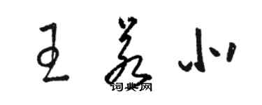 駱恆光王若北草書個性簽名怎么寫