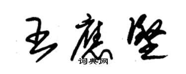 朱錫榮王應堅草書個性簽名怎么寫