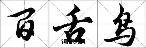 胡問遂百舌鳥行書怎么寫