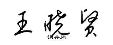 梁錦英王曉賢草書個性簽名怎么寫