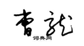 朱錫榮曹龍草書個性簽名怎么寫