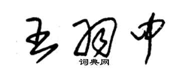 朱錫榮王羽中草書個性簽名怎么寫