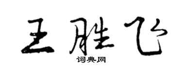 曾慶福王勝飛行書個性簽名怎么寫