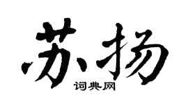 翁闓運蘇揚楷書個性簽名怎么寫