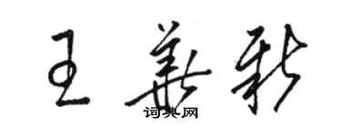 駱恆光王華新草書個性簽名怎么寫