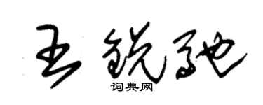 朱錫榮王銳馳草書個性簽名怎么寫