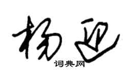 朱錫榮楊迎草書個性簽名怎么寫