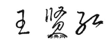 駱恆光王賢紅草書個性簽名怎么寫