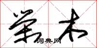 朱錫榮榮木草書怎么寫