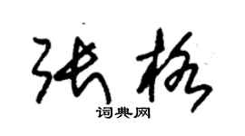 朱錫榮張格草書個性簽名怎么寫