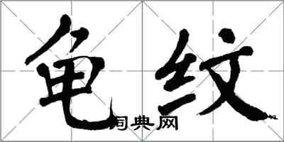 翁闓運龜紋楷書怎么寫