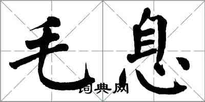 翁闓運毛息楷書怎么寫