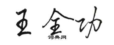 駱恆光王全功行書個性簽名怎么寫