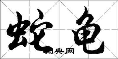 胡問遂蛇龜行書怎么寫