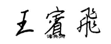 王正良王賓飛行書個性簽名怎么寫