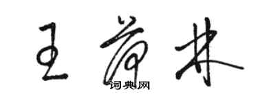 駱恆光王荷林草書個性簽名怎么寫