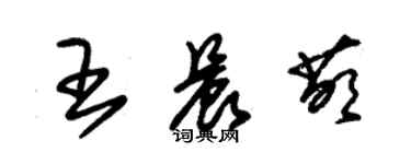 朱錫榮王晨萌草書個性簽名怎么寫