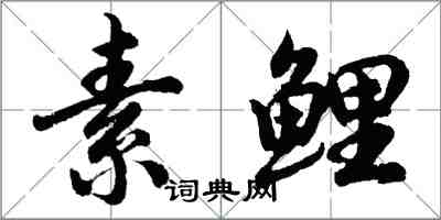 胡問遂素鯉行書怎么寫