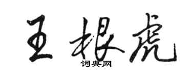 駱恆光王根虎行書個性簽名怎么寫