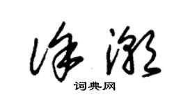 朱錫榮徐潮草書個性簽名怎么寫