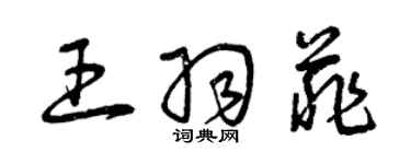 曾慶福王羽菲草書個性簽名怎么寫