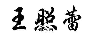 胡問遂王照蕾行書個性簽名怎么寫