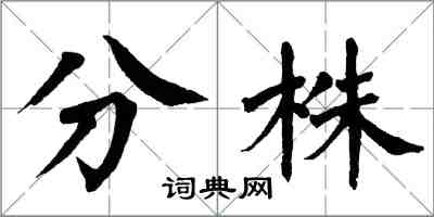 翁闓運分株楷書怎么寫