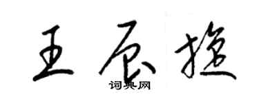 梁錦英王辰旋草書個性簽名怎么寫