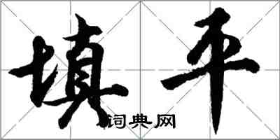 胡問遂填平行書怎么寫