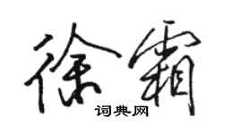 駱恆光徐霜行書個性簽名怎么寫