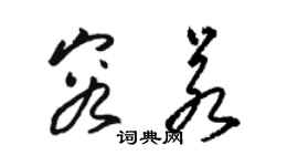 駱恆光容若草書個性簽名怎么寫