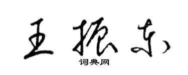 梁錦英王振東草書個性簽名怎么寫