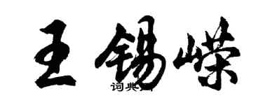 胡問遂王錫嶸行書個性簽名怎么寫