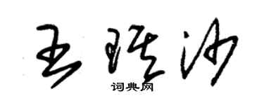 朱錫榮王琪沙草書個性簽名怎么寫