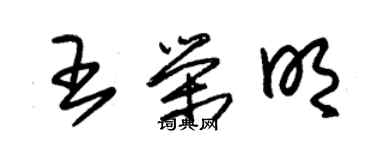 朱錫榮王榮明草書個性簽名怎么寫