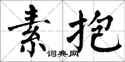 翁闓運素抱楷書怎么寫