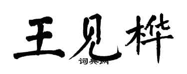 翁闓運王見樺楷書個性簽名怎么寫