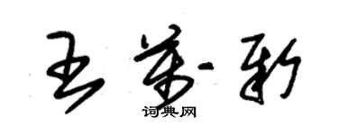 朱錫榮王萬新草書個性簽名怎么寫