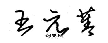 朱錫榮王元菁草書個性簽名怎么寫