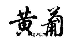 胡問遂黃葡行書個性簽名怎么寫