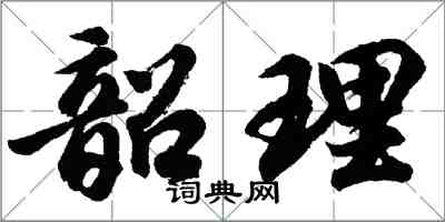 胡問遂韶理行書怎么寫