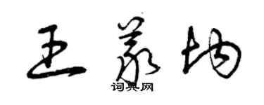 曾慶福王義均草書個性簽名怎么寫