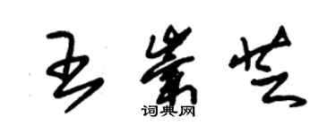 朱錫榮王崇芝草書個性簽名怎么寫