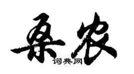 胡問遂桑農行書個性簽名怎么寫